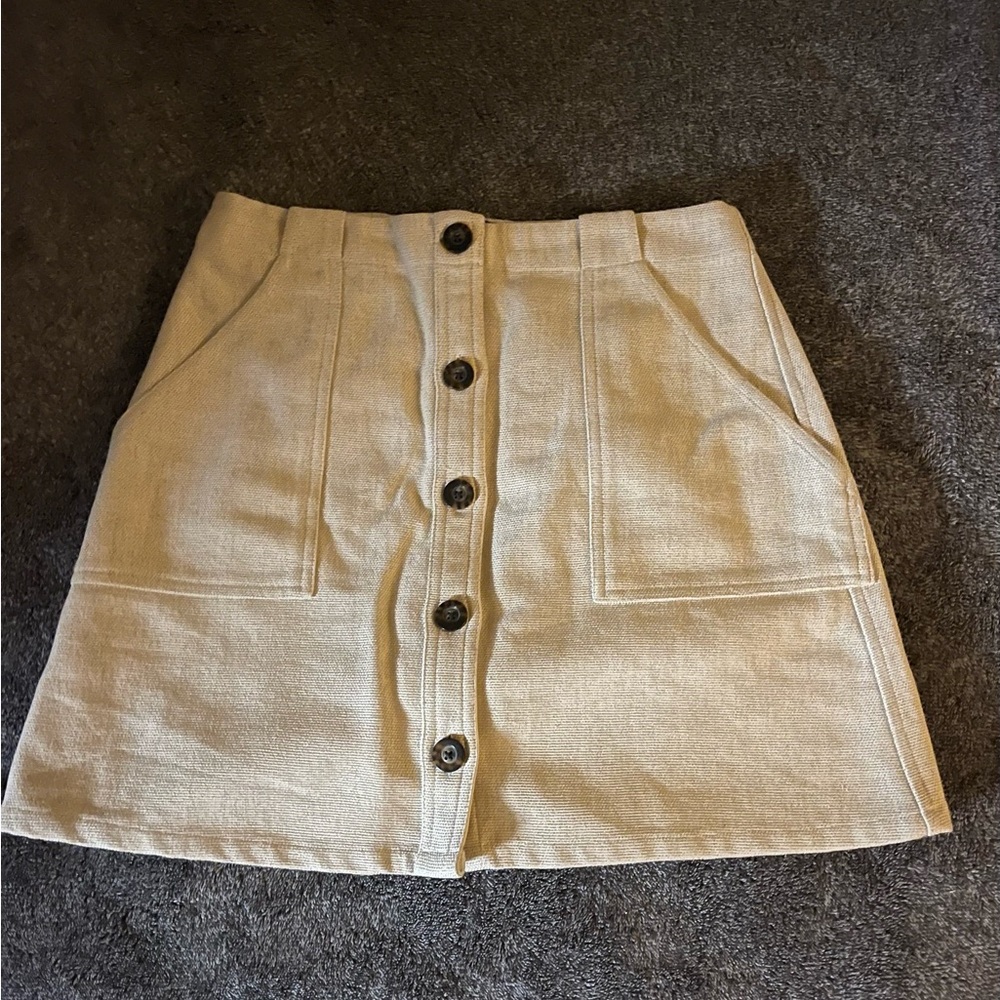 Cream Skirt